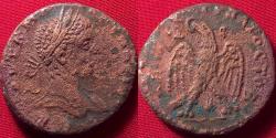 Ancient Coins - ELAGABALUS AR silver tetradrachm, struck at Antioch. Eagle standing.