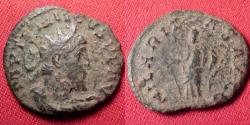 Ancient Coins - TETRICUS I AE antoninianus. Hilaritas standing, holding palm & cornucopia.