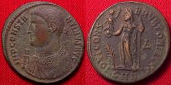 Ancient Coins - CONSTANTINE I THE GREAT AE follis. Nicomedia, 317-320 AD. Jupiter standing left.