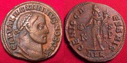 Ancient Coins - MAXIMINUS II CAESAR AE large follis. Alexandria. Genio Caesaris