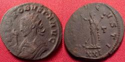 Ancient Coins - PROBUS AE antoninianus. Ticinum. Pax standing left, holding branch & scepter.