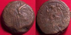 Ancient Coins - PTOLEMY V EPIPHANOS AE middle bronze. 204-180 BC. Wreathed Isis / Eagle on thunderbolt