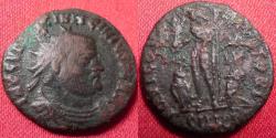 Ancient Coins - LICINIUS AE radiate follis. Cyzicus mint. IOVI CONSERVATORI
