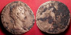 Ancient Coins - COMMODUS, as Caesar, AE orichalcum dupondius. SPES PVBLICA. Heavy 13.2 grams
