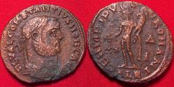 Ancient Coins - CONSTANTIUS I CHLORUS AE large follis. Alexandria mint. Genius standing.