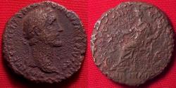 Ancient Coins - ANTONINUS PIUS AE as. Annona seated left