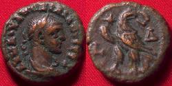 Ancient Coins - MAXIMIANUS AE tetradrachm. Alexandria, Egypt. Eagle standing, wreath in its beak.