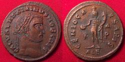Ancient Coins - MAXIMINUS II CAESAR AE large follis. Alexandria. Genio Caesaris
