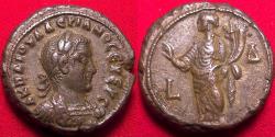 Ancient Coins - VALERIAN I billon tetradrachm. Alexandria. Homonoia standing. Lovely