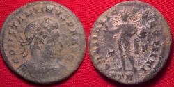 Ancient Coins - CONSTANTINE I THE GREAT AE3 follis. SOLI INVICTO COMITI, Trier mint. 4.3 grams.