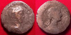 Ancient Coins - NERO & AGRIPPINA II JUNIOR AR tetradrachm. Alexandria, Egypt. 56-57 AD.