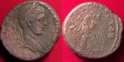 Ancient Coins - ELAGABALUS AR silver tetradrachm, struck at Antioch. Eagle standing.