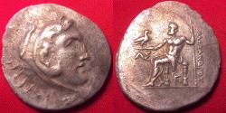 Ancient Coins - ALEXANDER III THE GREAT AR silver tetradrachm. Pamphylia, Aspendos, 210-209 BC
