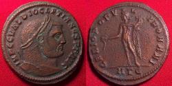 Ancient Coins - DIOCLETIAN AE large follis. Heraclea mint. Genius standing.