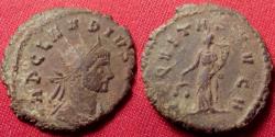 Ancient Coins - CLAUDIUS II GOTHICUS AE antoninianus. Antioch, Aequitas standing.