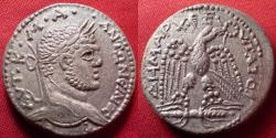 Ancient Coins - CARACALLA AR silver tetradrachm. Eagle on thunderbolt, 215-217 AD.