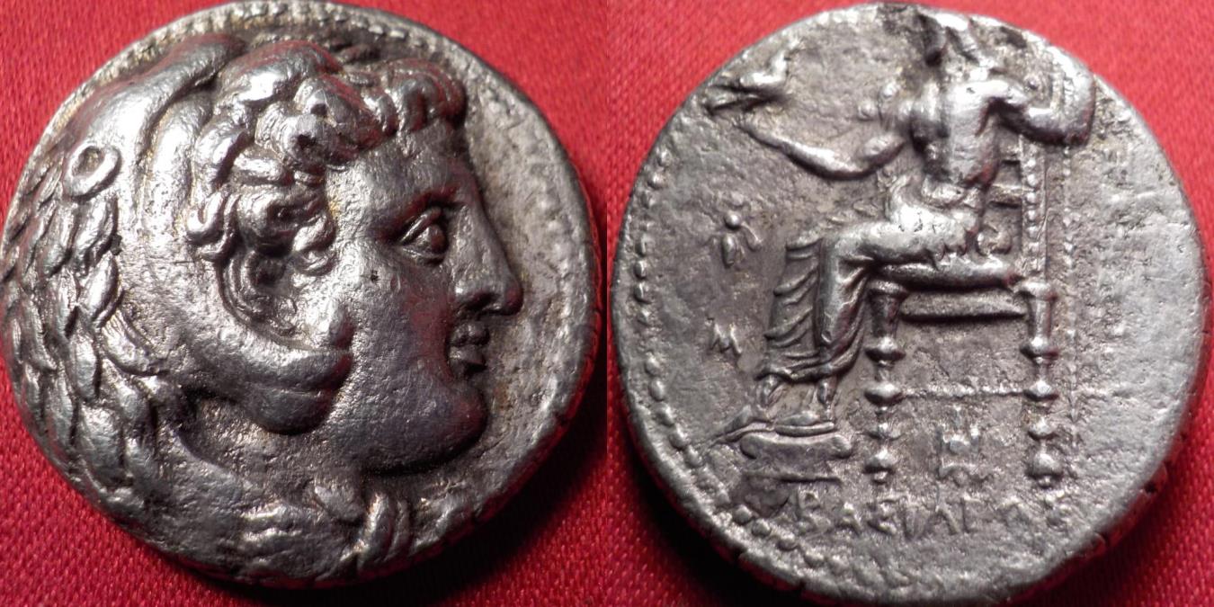 エリジアム　3個 ALEXANDER III THE GREAT AR silver tetradrachm. LIFETIME
