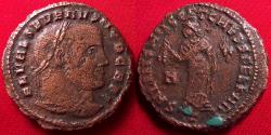 Ancient Coins - SEVERUS II CAESAR AE large follis. Carthage mint, Carthago standing, holding fruit. Very scarce