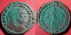 Ancient Coins - MAXIMIANUS AE large follis. Carthage mint, Carthago standing, holding fruit.