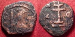 Ancient Coins - ALEXIUS I COMNENUS AE tetarteron. Thessalonika mint. Patriarchal cross on steps. Scarce.