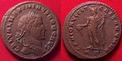 Ancient Coins - GALERIUS CAESAR AE large follis. Cyzicus. GENIO AVGG ET CAESARVM, Genius standing