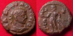 Ancient Coins - MAXIMIANUS AE potin tetradrachm. Herakles holding Nike, club & lion's skin. Scarce