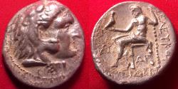 Ancient Coins - SELEUKOS I NIKATOR AR silver tetradrachm. In the style of Alexander the Great, Herakles / Zeus. 300 BC