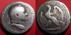 Ancient Coins - VESPASIAN AR silver tetradrachm. Eagle standing on club. Antioch, 69-70 AD.