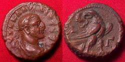 Ancient Coins - CLAUDIUS II GOTHICUS AE tetradrachm. Alexandria, Egypt. Eagle standing, wreath in its beak.