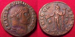 Ancient Coins - MAXIMINUS II CAESAR AE large follis. Alexandria. Genio Caesaris