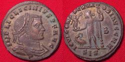 Ancient Coins - LICINIUS I AE silvered follis. IOVI CONSERVATORI AVGG NN, Siscia mint