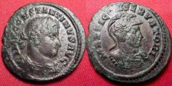Ancient Coins - CONSTANTINE I THE GREAT AE follis. MARTI CONSERVATORI, helmeted bust of Mars