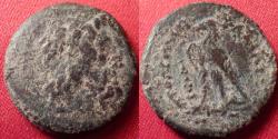 Ancient Coins - PTOLEMY III AE hemiobol. Tyre, 246-219 BC. Eagle on thunderbolt.
