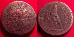 Ancient Coins - PTOLEMY III EUERGETES AE large drachm. 62.9 grams. Eagle on thunderbolt, Chi-Rho below