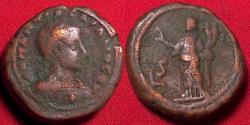 Ancient Coins - GORDIAN III AE tetradrachm. Alexandria, Egypt. Homonoia standing, hand raised, holding double cornucopia