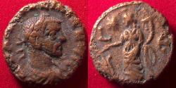 Ancient Coins - MAXIMIANUS AE tetradrachm. Alexandria. Tyche standing left