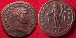 Ancient Coins - MAXIMINUS II CAESAR AE large follis. Alexandria. Genio Caesaris