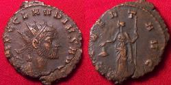 Ancient Coins - CLAUDIUS II GOTHICUS AE antoninianus. LIBERT AVG, Libertas standing.