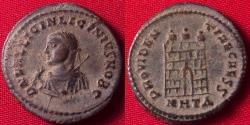 Ancient Coins - LICINIUS II AE3 18mm. City gates of Heraclea. Struck at Heraclea.