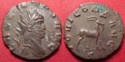 Ancient Coins - GALLIENUS AE antoninianus. Rome. Goat walking left. IOVI CONS AVG