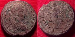Ancient Coins - SEVERUS ALEXANDER AE tetrassarion. Tomis, Moesia. Homonoia standing, holding patera & cornucopia
