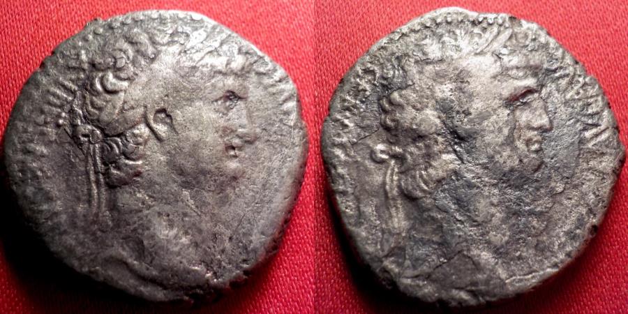 DIVUS CLAUDIUS & NERO AR silver tetradrachm. Caesarea, Cappadocia. Dual ...