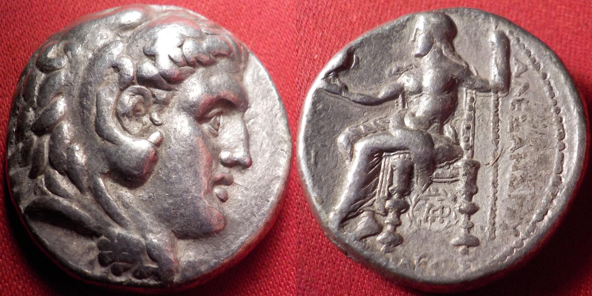 ALEXANDER III THE GREAT AR silver tetradrachm. Babylon, 311