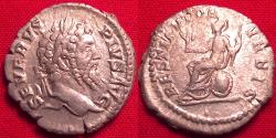 Ancient Coins - SEPTIMIUS SEVERUS AR silver denarius. RESTITVTOR VRBIS, Restorer of the City.