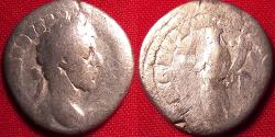 Ancient Coins - COMMODUS AUGUSTUS AR silver denarius. 5th donative, Liberalitas standing, holding abacus & cornucopia