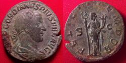 Ancient Coins - GORDIAN III AE sestertius. FELICIT TEMPOR, Felicitas standing.