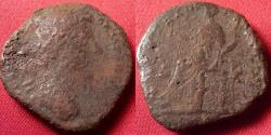 Ancient Coins - MARCUS AURELIUS AE dupondius. Aequitas seated left.