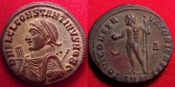 Ancient Coins - CONSTANTINE II CAESAR silvered AE3. Alexandria. IOVI CONSERVATORI
