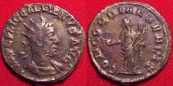 Ancient Coins - GALLIENUS AR antoninianus. CONCORDIA EXERCIT, Concordia standing, holding patera & cornucopia.