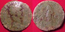 Ancient Coins - NERVA AE as. Libertas standing, holding pileus & scepter.
